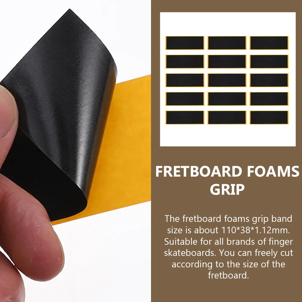 15pcs Grip Tape 38mmx110mm Anti Grip Tape Slip Pads Mini Skateboard Black Foams Stickers Accessories Toy
15pcs Grip Tape 38mmx110mm Anti Grip Tape Slip Pads Mini Skateboard Black Foams Stickers Accessories Toy