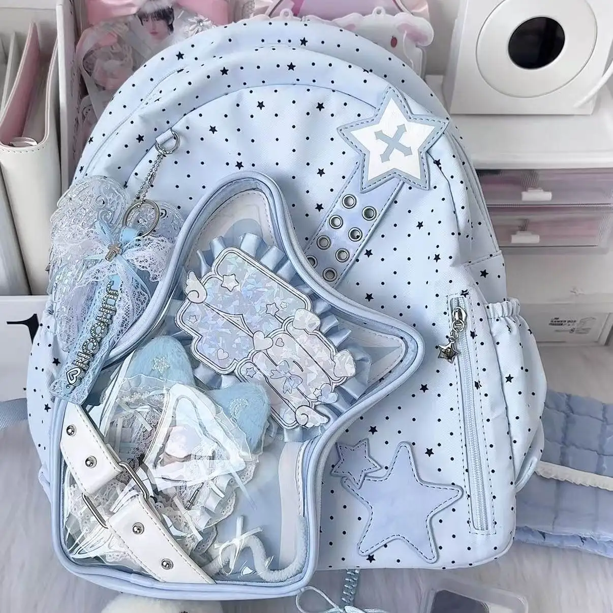 Japanese Subculture Y2k Original Electric Guitar Window Lta Bag Backpack Female Star Chasing Light Sign Large-capacity Schoolbag
Japanese Subculture Y2k Original Electric Guitar Window Lta Bag Backpack Female Star Chasing Light Sign Large-capacity Schoolbag