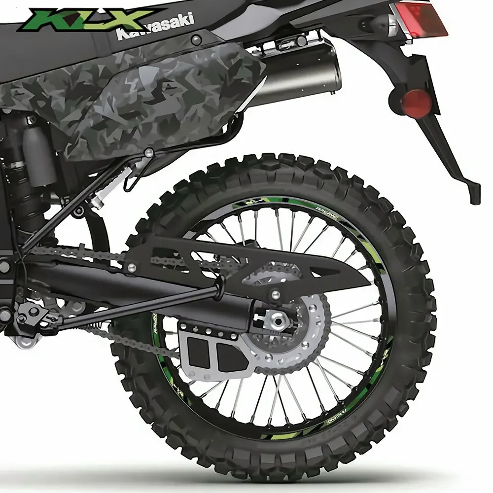 KLX Wheel Sticker Moto Tire waterproof wheel reflective stripe moto decals For KAWASAKI KLX 230R 230S 230R S 230SE 300R 230 300
KLX Wheel Sticker Moto Tire waterproof wheel reflective stripe moto decals For KAWASAKI KLX 230R 230S 230R S 230SE 300R 230 300