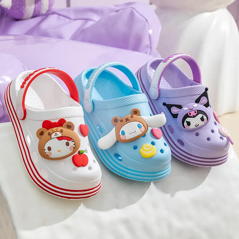 Kawaii Sanrioed летние Мультяшные детские тапочки для улицы HelloKittyed My Melody Cinnamoroll пляжные туфли с дырками
Kawaii Sanrioed летние Мультяшные детские тапочки для улицы HelloKittyed My Melody Cinnamoroll пляжные туфли с дырками