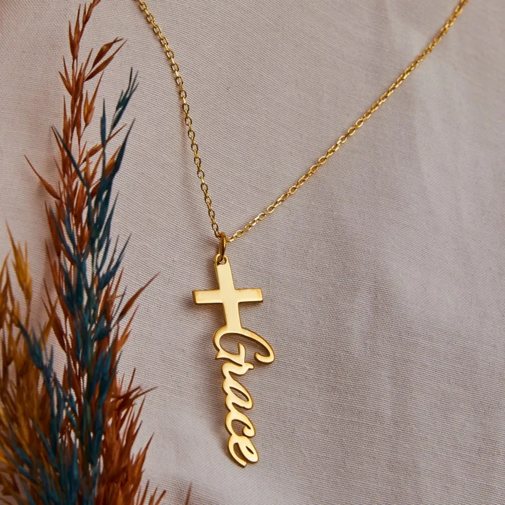 Vintage Custom Cross Necklace For Women Men Personalized Customized Name Nameplate Chain Jewelry Gift
Vintage Custom Cross Necklace For Women Men Personalized Customized Name Nameplate Chain Jewelry Gift