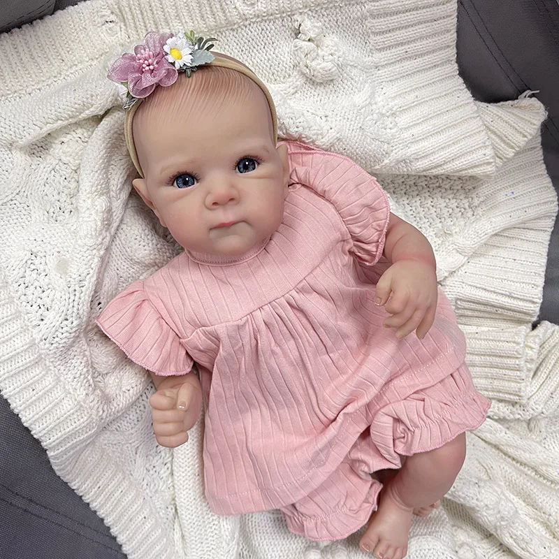 45cm Bettie Lifelike Reborn Baby Dolls Handmade 3D Painting Skin with Visible Veins Bebe Toys for Girls Collectible Art Doll
45cm Bettie Lifelike Reborn Baby Dolls Handmade 3D Painting Skin with Visible Veins Bebe Toys for Girls Collectible Art Doll