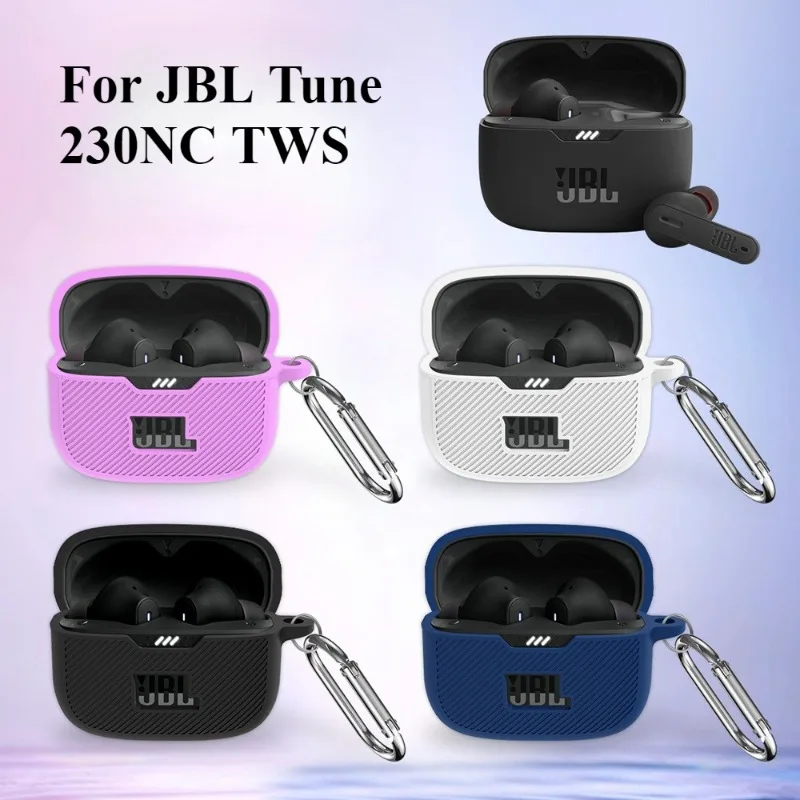 Silicone Earphone Case Cover For JBL Tune 230NC TWS Waterproof Scratchproof All-inclusive Wireless Headphones Cover with Hook
Silicone Earphone Case Cover For JBL Tune 230NC TWS Waterproof Scratchproof All-inclusive Wireless Headphones Cover with Hook