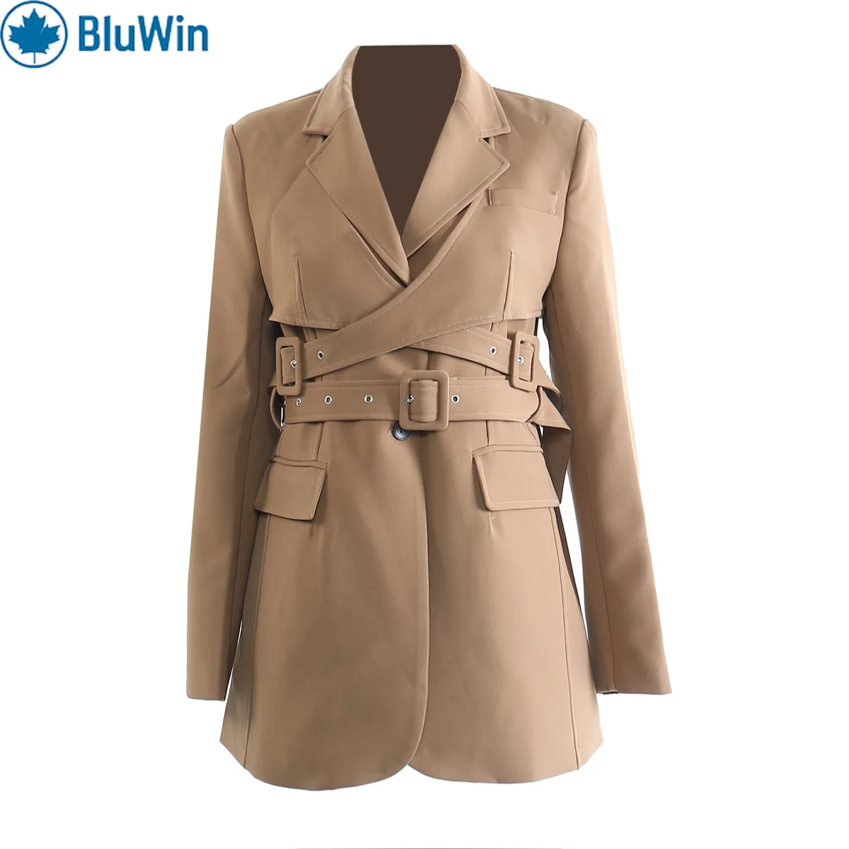 URBANCHIC Асимметричный индивидуальный блейзер для женщин — приталенный пиджак средней длины, дизайнерский нестандартный крой
URBANCHIC Асимметричный индивидуальный блейзер для женщин — приталенный пиджак средней длины, дизайнерский нестандартный крой