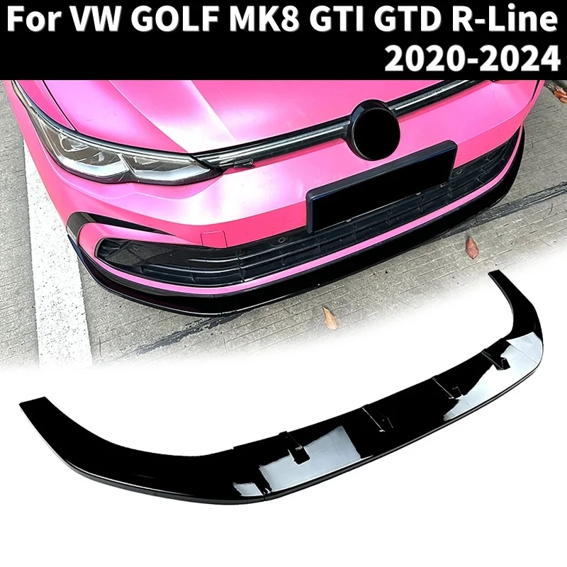 Gloss Black/Carbon Fiber Car Front Bumper Splitter Lip Diffuser Guard Body Kit Cover For VW GOLF MK8 GTI GTD R-Line 2020-2024
Gloss Black/Carbon Fiber Car Front Bumper Splitter Lip Diffuser Guard Body Kit Cover For VW GOLF MK8 GTI GTD R-Line 2020-2024