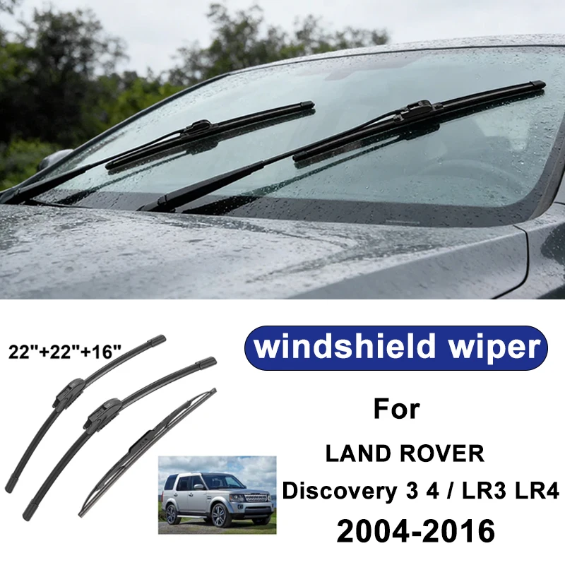 For LAND ROVER Discovery 3 4 & LR3 LR4 04-16 car windshield front/rear wipers, silent wiper blades,car blade brush accessories
For LAND ROVER Discovery 3 4 & LR3 LR4 04-16 car windshield front/rear wipers, silent wiper blades,car blade brush accessories