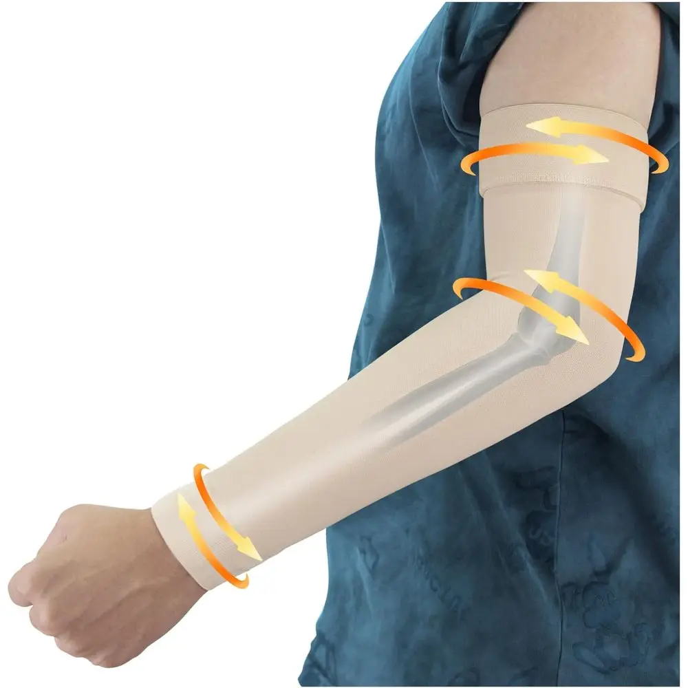 Graduated Compression Arm Sleeve for Men & Women, 20-30 mmHg Support, Silicone Band, Full Arm Brace for Arthritis, Edema Relief
Graduated Compression Arm Sleeve for Men & Women, 20-30 mmHg Support, Silicone Band, Full Arm Brace for Arthritis, Edema Relief