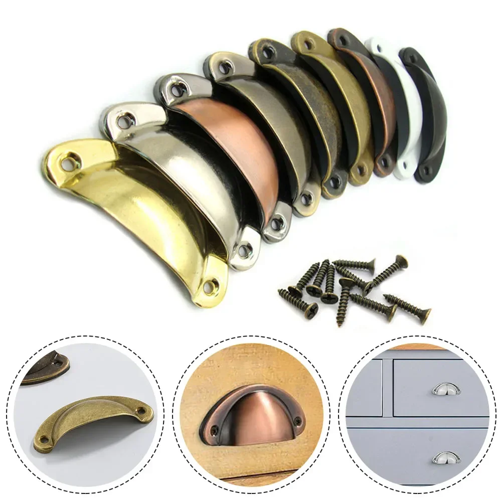 4PCS Retro Metal Handles Kitchen Cabinet Door Handle Shell Drawer Knobs Cupboard Antique Semicircle Pull Furniture Handware
4PCS Retro Metal Handles Kitchen Cabinet Door Handle Shell Drawer Knobs Cupboard Antique Semicircle Pull Furniture Handware