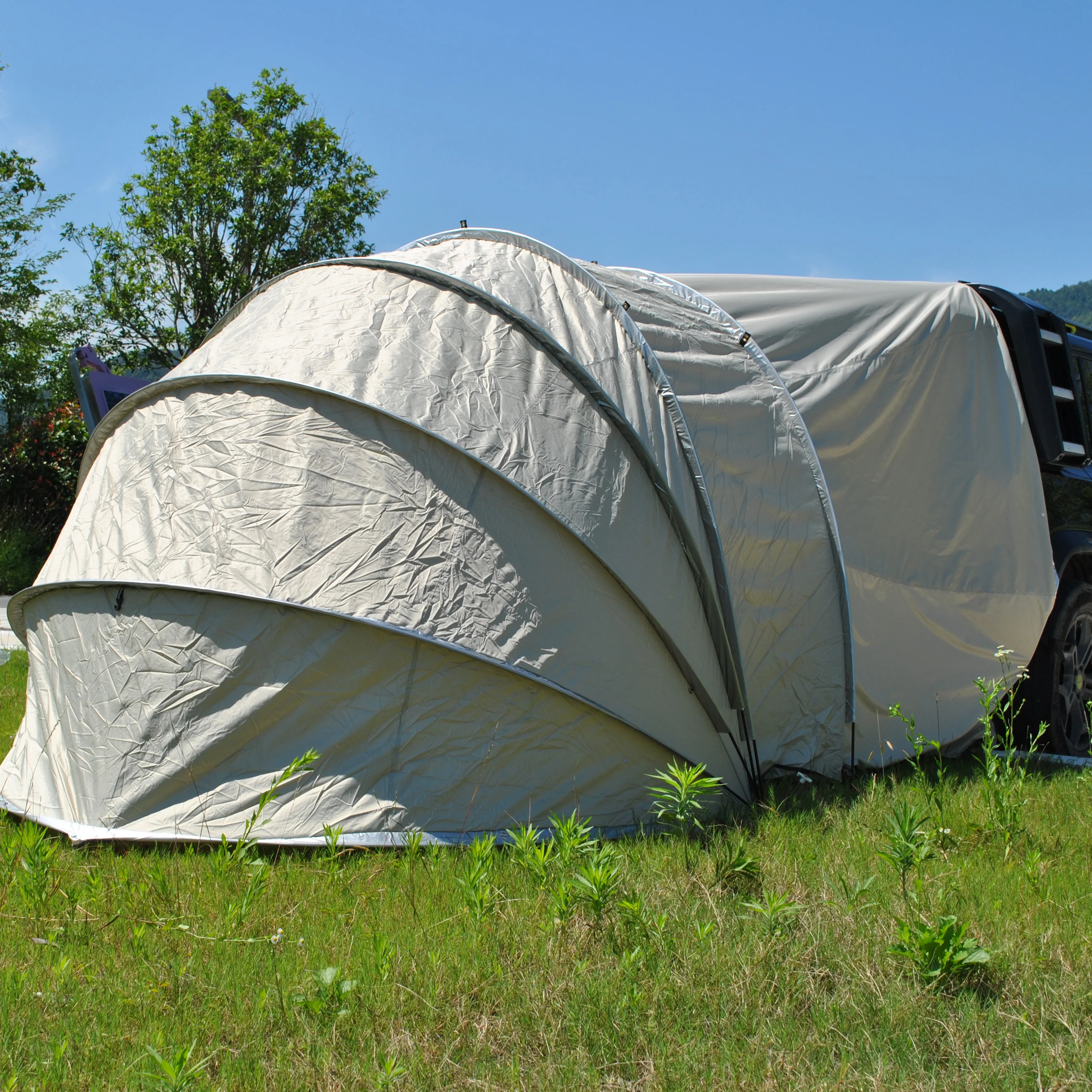 Multi-use 2 Room Car Rear Tent,4 Person SUV Tent for Camping, Double Layer PU3000mm and UPF 50+ UV Waterproof Car Tent
Multi-use 2 Room Car Rear Tent,4 Person SUV Tent for Camping, Double Layer PU3000mm and UPF 50+ UV Waterproof Car Tent