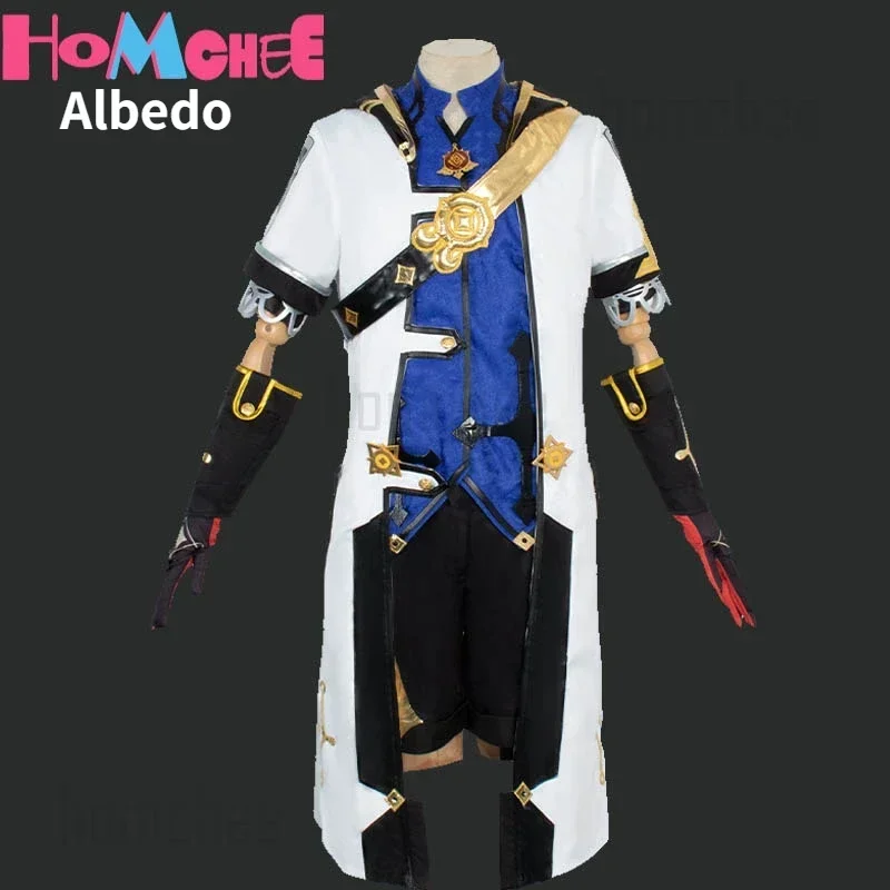 Костюм Albedo для косплея из короткого парика, полный комплект Albedo, косплей Genshin Impact для мужчин
Костюм Albedo для косплея из короткого парика, полный комплект Albedo, косплей Genshin Impact для мужчин