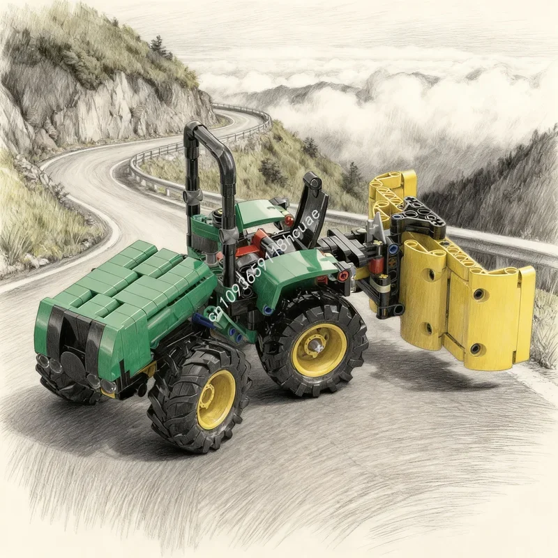337pcs MOC Technical Articulated Tractor Silage Blade Model Building Blocks Construction Toy Festival Gift Education Brick
337pcs MOC Technical Articulated Tractor Silage Blade Model Building Blocks Construction Toy Festival Gift Education Brick