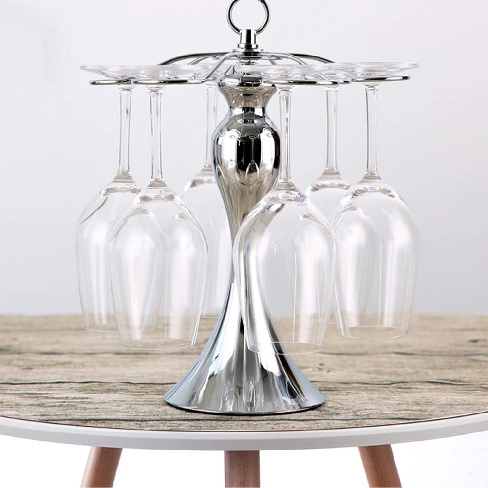 1pc Wrought Holder Goblet Storage G-Type Design 6 Goblets Capacity Hanging Wine Glass Rack For Kitchen Bar Cabinet
1pc Wrought Holder Goblet Storage G-Type Design 6 Goblets Capacity Hanging Wine Glass Rack For Kitchen Bar Cabinet