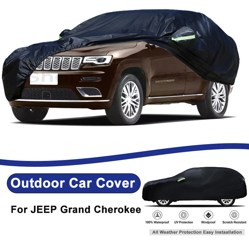 Outdoor Full Car Cover For JEEP Grand Cherokee with Reflective Strips Waterproof Snowproof Dustproof UV Protection Auto
Outdoor Full Car Cover For JEEP Grand Cherokee with Reflective Strips Waterproof Snowproof Dustproof UV Protection Auto