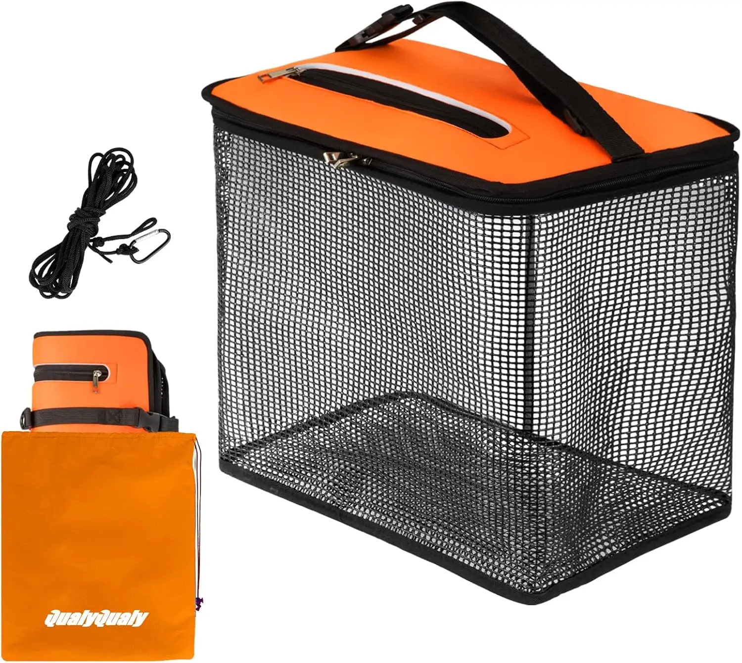Foldable Fish Basket 10/15 Gal, Live Bait Minnow Bucket, Portable Fishing Net Cage for Live Fish, Collapsible Storage
Foldable Fish Basket 10/15 Gal, Live Bait Minnow Bucket, Portable Fishing Net Cage for Live Fish, Collapsible Storage