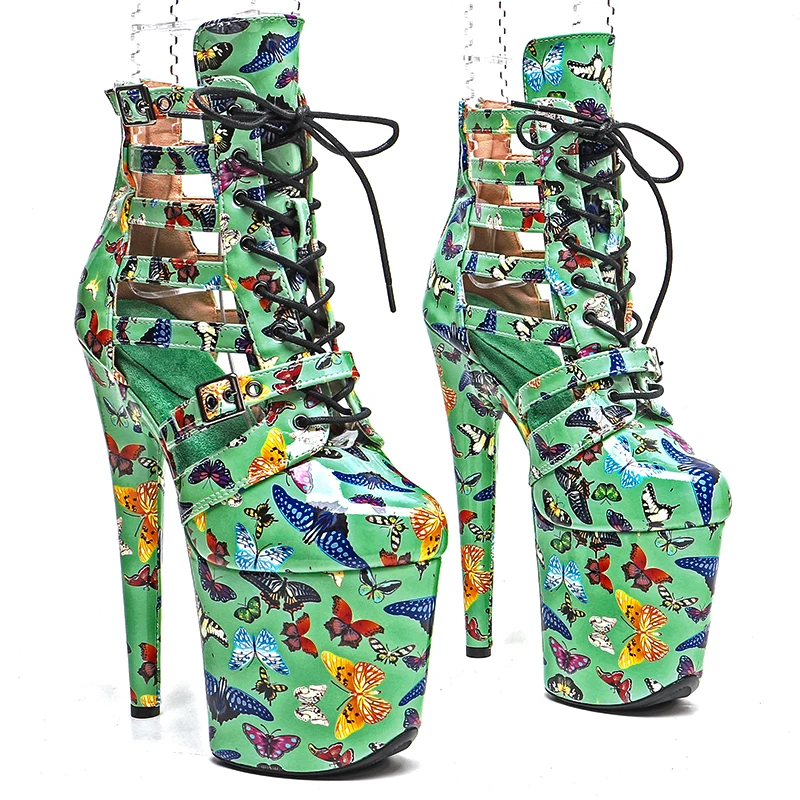 Leecabe 20CM/8inches Fashion trend Shiny Patent PU Butterfly pattern ankle boots platform Pole Dance boot
Leecabe 20CM/8inches Fashion trend Shiny Patent PU Butterfly pattern ankle boots platform Pole Dance boot