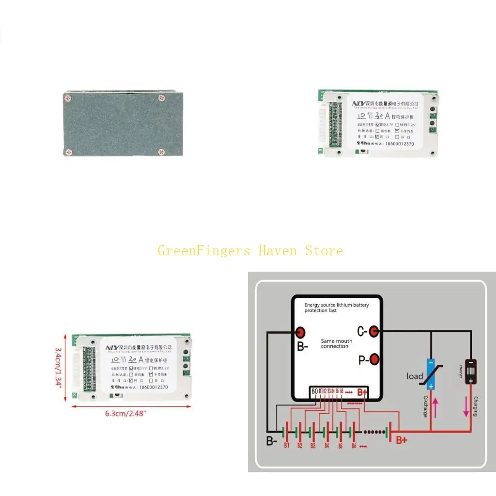 F68D 36V 30A 10 Series Li-ion Lithium Battery for Protection Board for Protection
F68D 36V 30A 10 Series Li-ion Lithium Battery for Protection Board for Protection