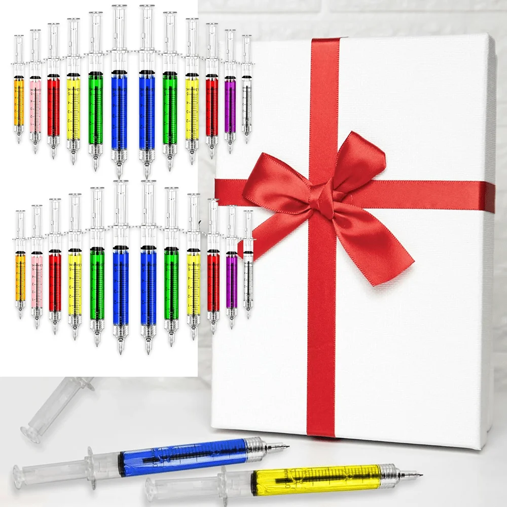 Birthday Party Favors - 24 Transparent Syringe Pens with Retractable Tips, Multicolor Novelty Writing Instruments for Adults
Birthday Party Favors - 24 Transparent Syringe Pens with Retractable Tips, Multicolor Novelty Writing Instruments for Adults