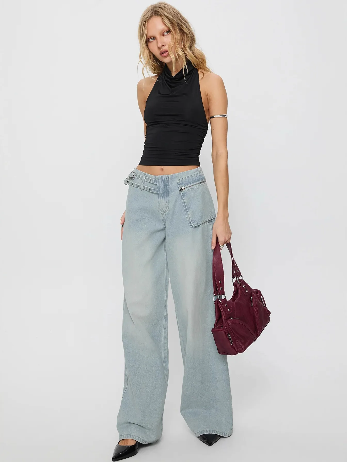 High Waist Wide Leg Slim Fit Jeans for Women Distressed Personality Slimming Effect Casual Style No Brand Registered Trademark
High Waist Wide Leg Slim Fit Jeans for Women Distressed Personality Slimming Effect Casual Style No Brand Registered Trademark