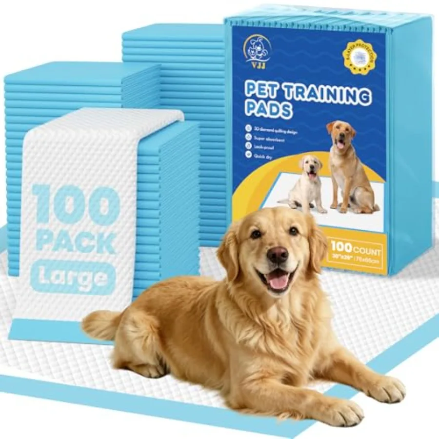 Puppy Pads 100 Count 30"x26" Great Value Potty Pads for Dogs XL Large Pee Pads Piddle Pads for Pet Training Leak-Proof Dog Pee
Puppy Pads 100 Count 30"x26" Great Value Potty Pads for Dogs XL Large Pee Pads Piddle Pads for Pet Training Leak-Proof Dog Pee