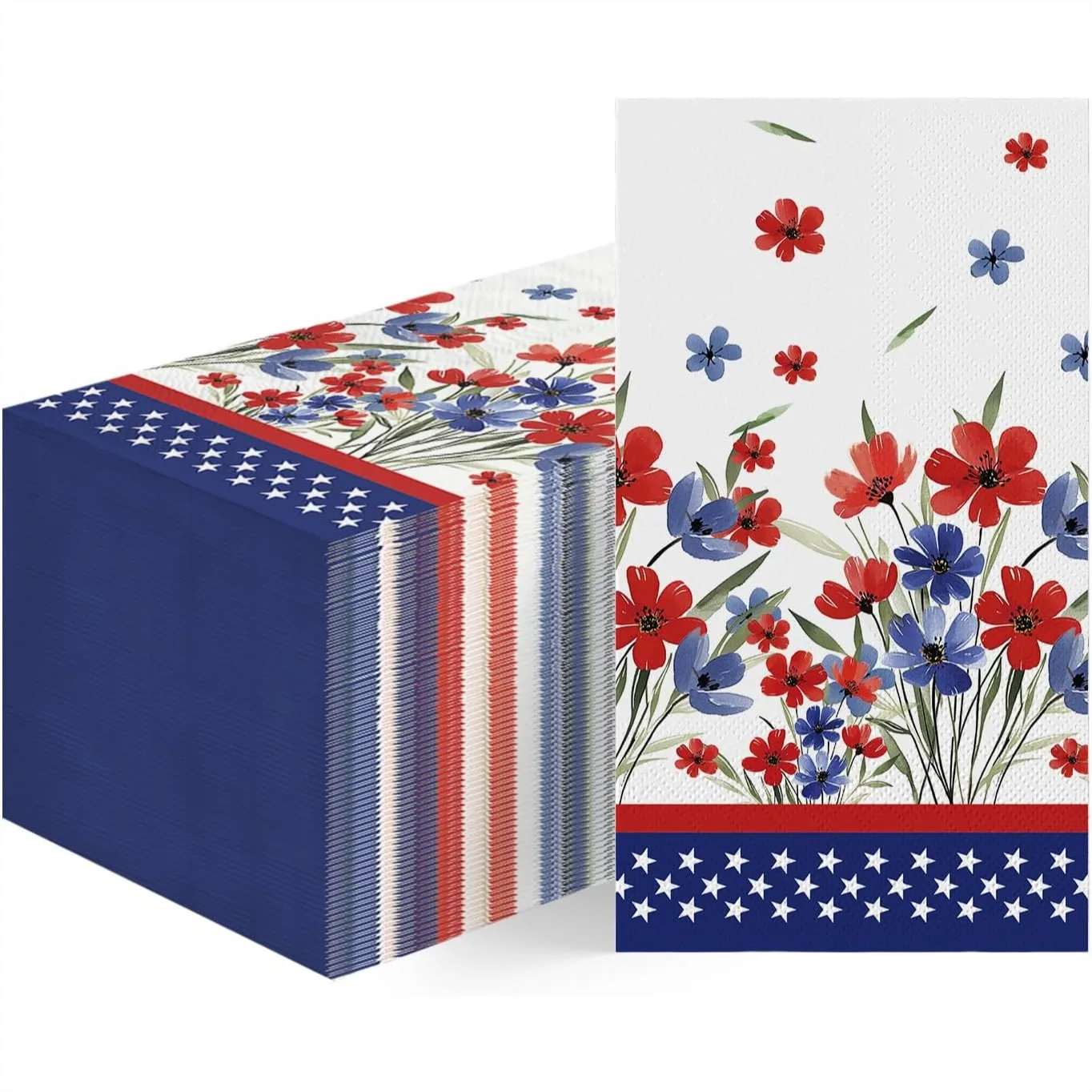 100 Pcs Patriotic Paper Napkins with Watercolor Poppy Design for Party Dinner Bathroom
100 Pcs Patriotic Paper Napkins with Watercolor Poppy Design for Party Dinner Bathroom