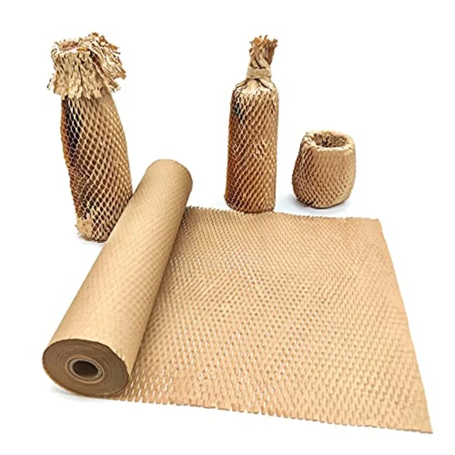 Honeycomb Packing Paper 15" x 131' Packing Paper Substitute Alternative for Bubble Cushioning Wrap for Moving Shipping Packagin
Honeycomb Packing Paper 15" x 131' Packing Paper Substitute Alternative for Bubble Cushioning Wrap for Moving Shipping Packagin