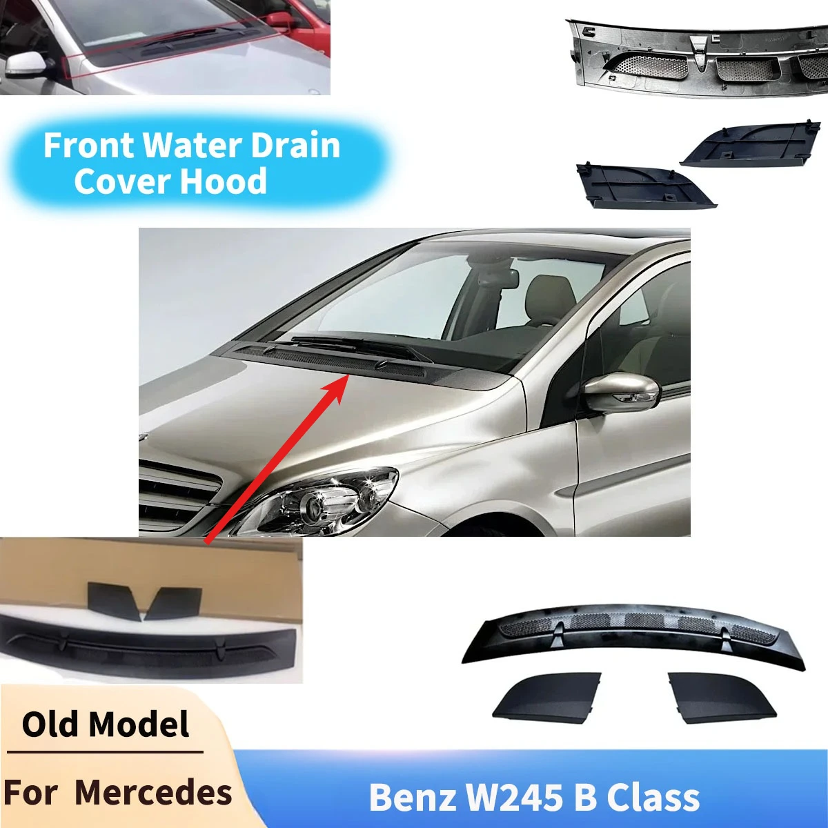 Передняя крышка слива воды, капот для Mercedes Benz W245 B Class, старая модель, комплект кузова воздуховыпускного отверстия A1698360018 A1698300275 A1698300375
Передняя крышка слива воды, капот для Mercedes Benz W245 B Class, старая модель, комплект кузова воздуховыпускного отверстия A1698360018 A1698300275 A1698300375