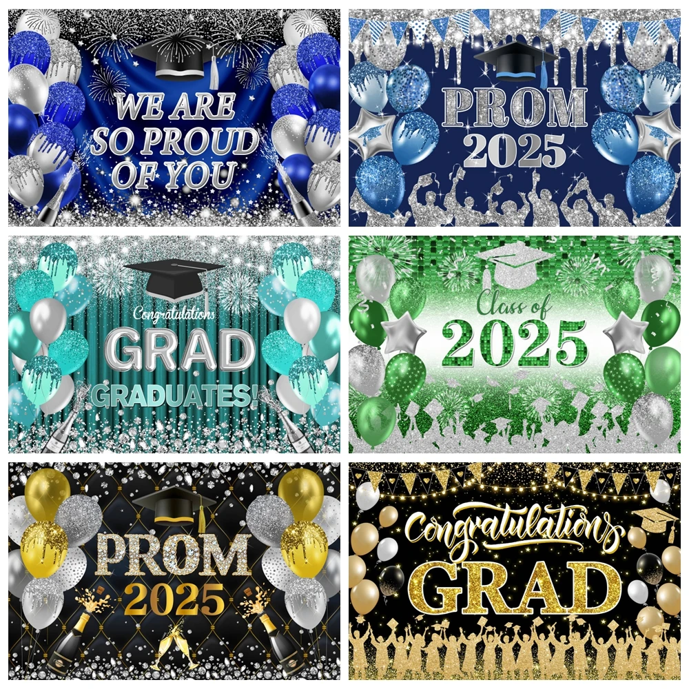 Class of 2025 Party Photography Backdrop Royal Blue Gold Balloon Congrats Grad Graduation Caps Background Photo Booth Props
Class of 2025 Party Photography Backdrop Royal Blue Gold Balloon Congrats Grad Graduation Caps Background Photo Booth Props