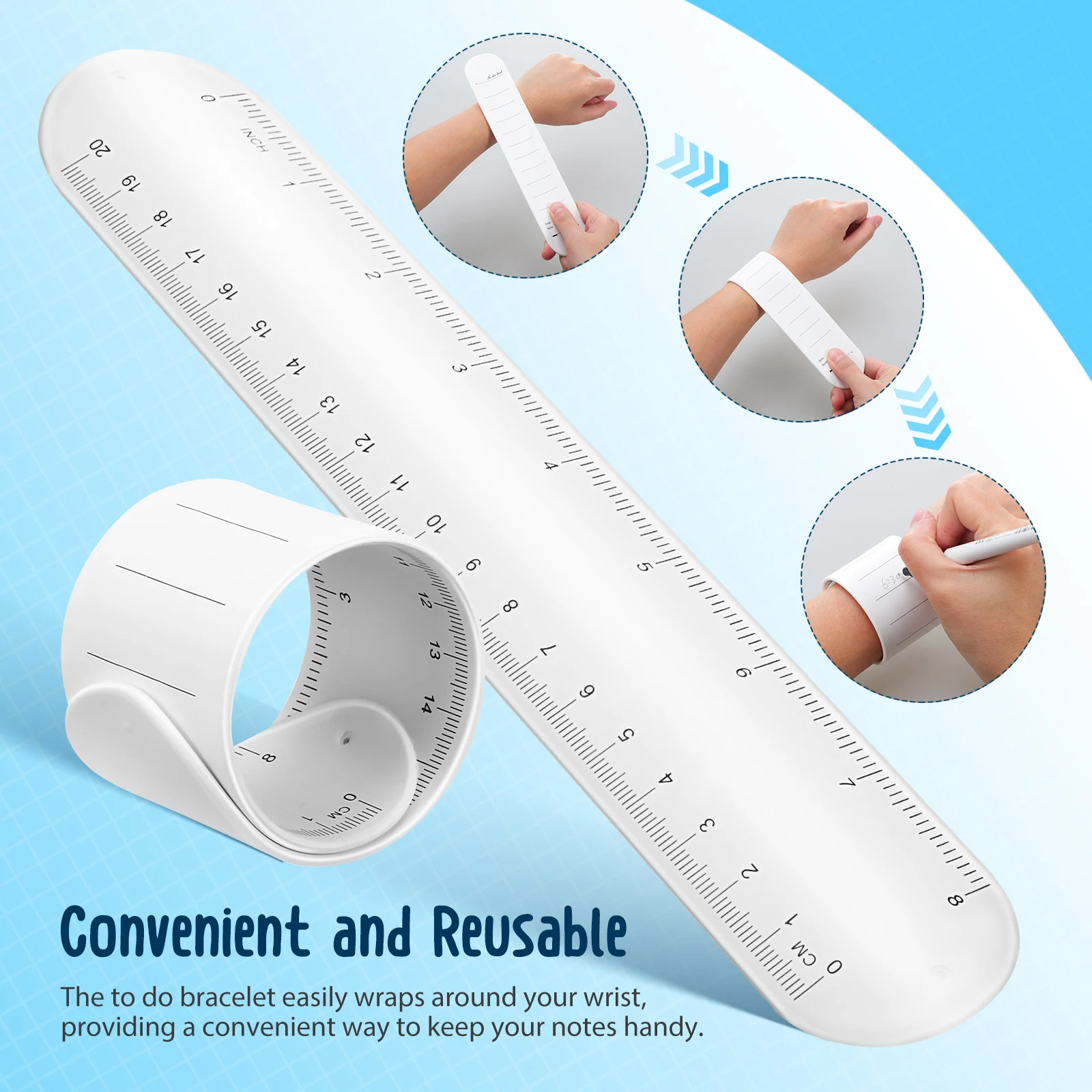 2pcs Erasable Note Wristband Silicone Slap Bracelet Reusable Writable Reminder Band To-do List Wrist Strap with for Children
2pcs Erasable Note Wristband Silicone Slap Bracelet Reusable Writable Reminder Band To-do List Wrist Strap with for Children