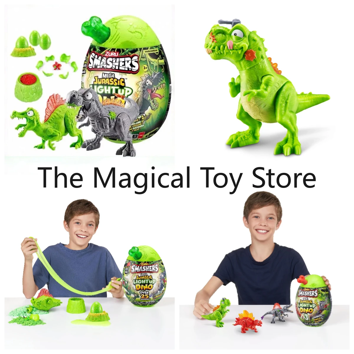 Original Crusher Mini Jurassic Glow-in-the-Dark Dinosaur Surprise Egg Tyrannosaurus Rex, Spinosaurus, Ankylosaurus Toys & Models
Original Crusher Mini Jurassic Glow-in-the-Dark Dinosaur Surprise Egg Tyrannosaurus Rex, Spinosaurus, Ankylosaurus Toys & Models
