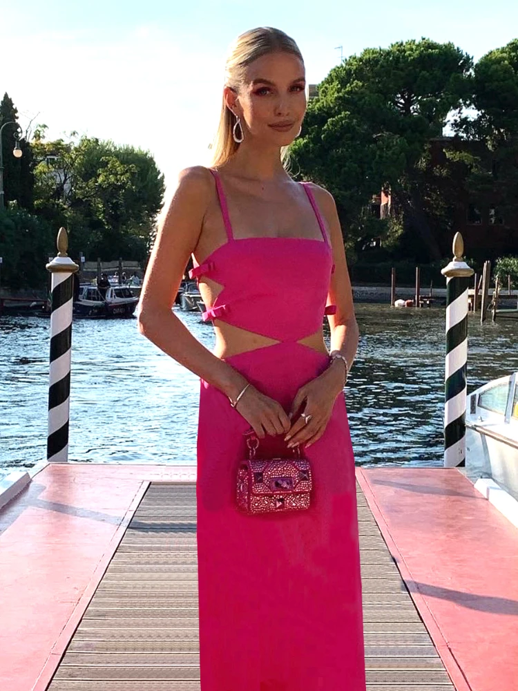 2023 New Women's Sexy Bow Design Hollow Sleeveless Sexy Midi Bandage Dress Elegant Celebrity Party Dress Vestidos
2023 New Women's Sexy Bow Design Hollow Sleeveless Sexy Midi Bandage Dress Elegant Celebrity Party Dress Vestidos