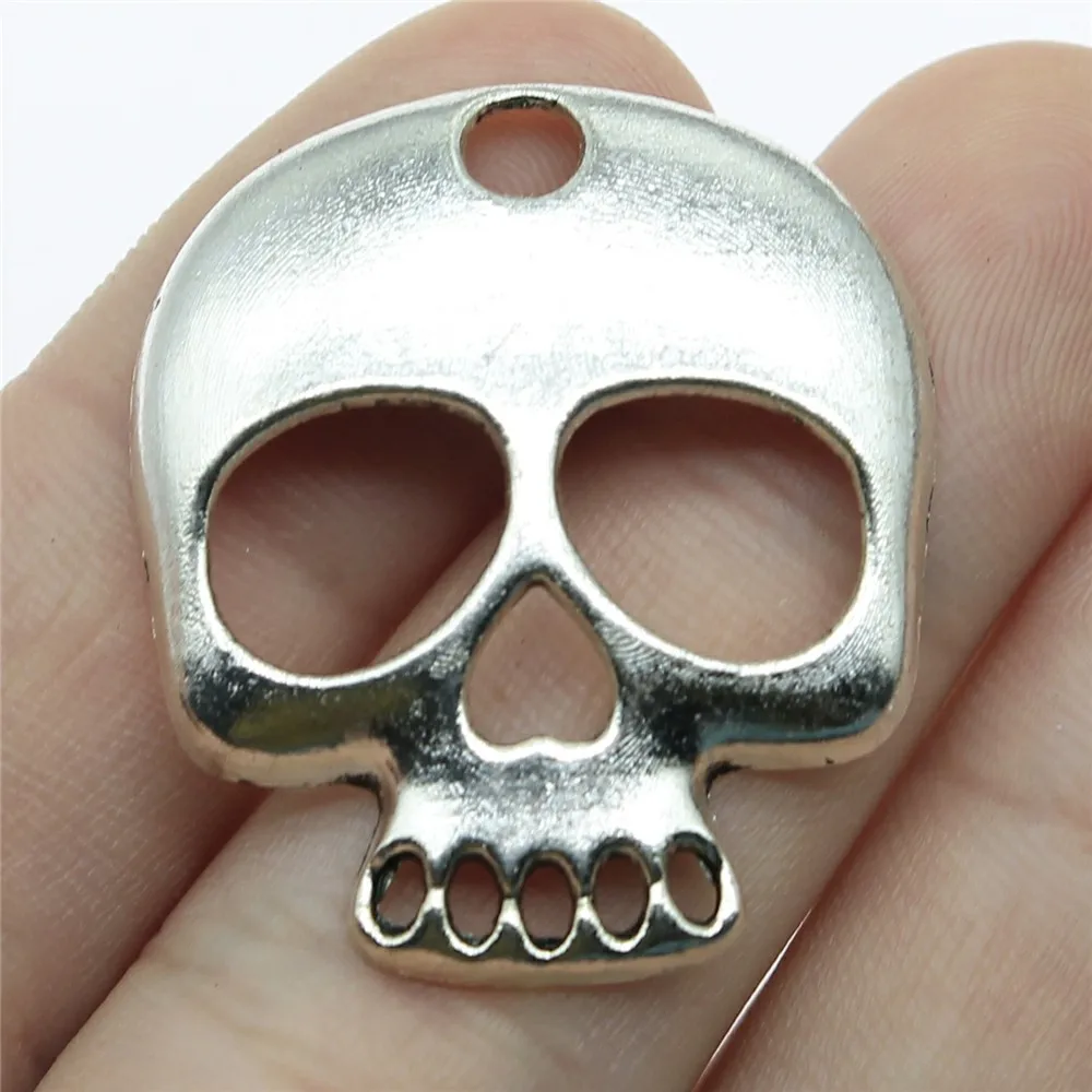 Wholesale 50pcs/bag 34x30mm Antique Silver Color Antique Bronze Color Pendants Skull Charm Skull Men Charm
Wholesale 50pcs/bag 34x30mm Antique Silver Color Antique Bronze Color Pendants Skull Charm Skull Men Charm