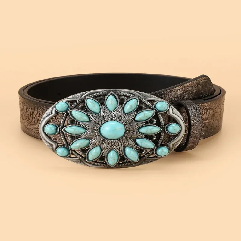 2023 New Fashion Ethnic Style Alloy Carved Button Head Versatile Daily Jeans Decoration Designer Women's Belt
2023 New Fashion Ethnic Style Alloy Carved Button Head Versatile Daily Jeans Decoration Designer Women's Belt