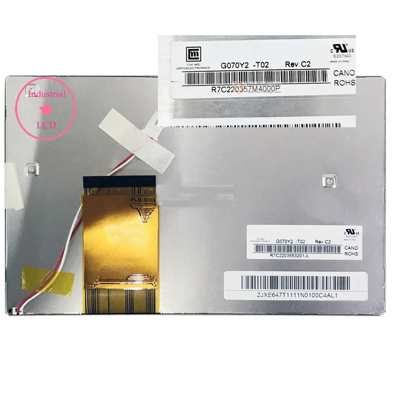 ЖК-дисплей G070Y2-L01 G070Y2-T02 G070VW01 V0 G070VW01 V1 G070VTN01.0 Панель дисплея
ЖК-дисплей G070Y2-L01 G070Y2-T02 G070VW01 V0 G070VW01 V1 G070VTN01.0 Панель дисплея