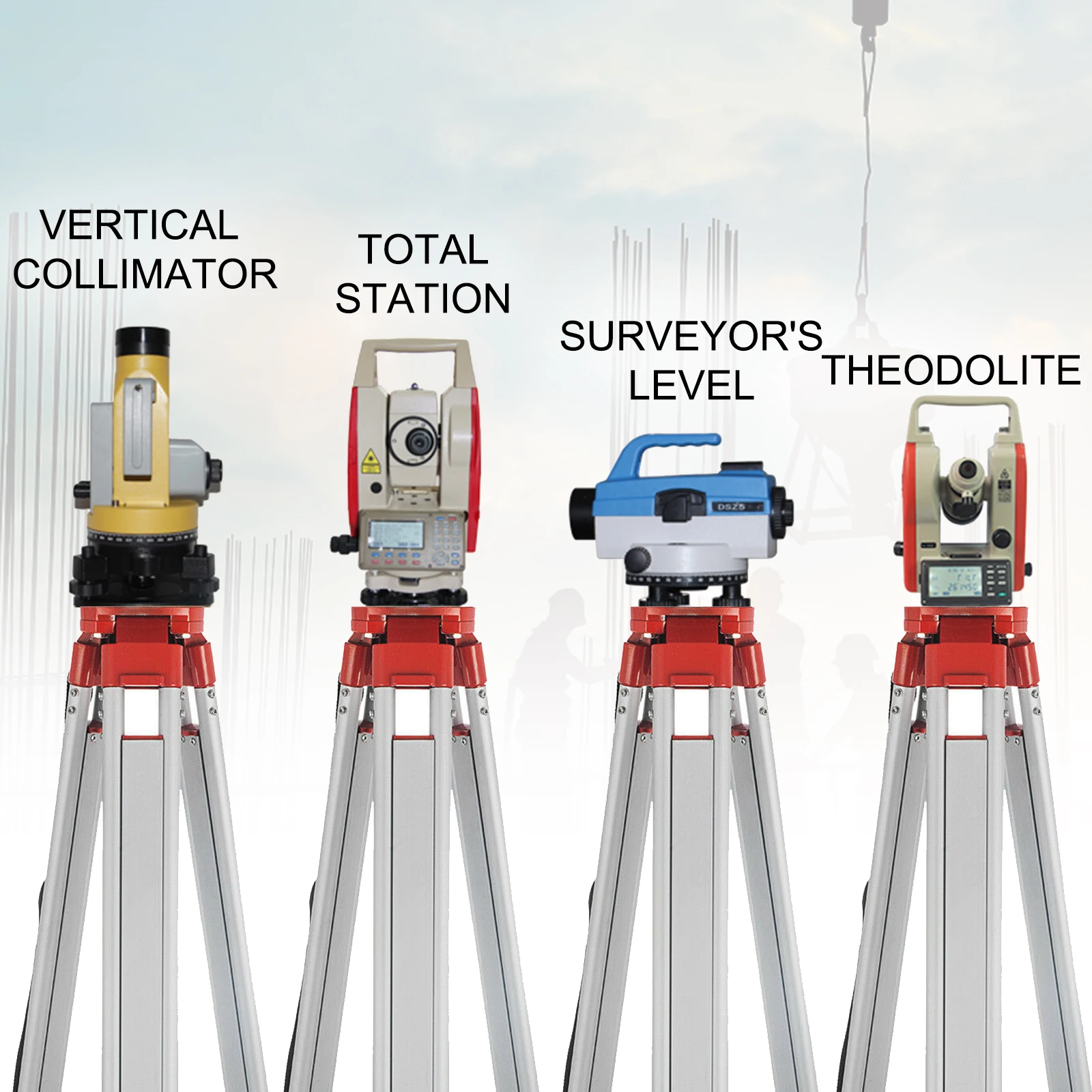 SIHAO 1.65M Laser Level Tripod and Staff Kit Adjustable Height Professional Aluminum Tripod 5M Staff for Measurement Tools
SIHAO 1.65M Laser Level Tripod and Staff Kit Adjustable Height Professional Aluminum Tripod 5M Staff for Measurement Tools