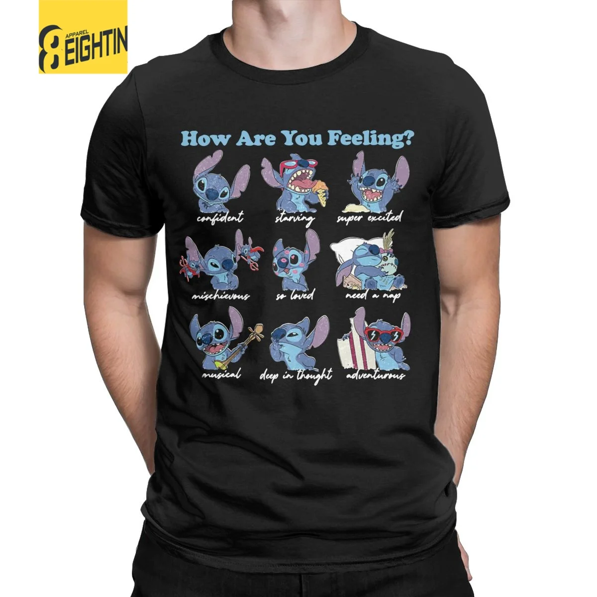 Lilo Stitch How Are You Feeling T Shirts Men Cotton Leisure T-Shirts O Neck Dinesy Tees Short Sleeve Clothing Birthday Present
Lilo Stitch How Are You Feeling T Shirts Men Cotton Leisure T-Shirts O Neck Dinesy Tees Short Sleeve Clothing Birthday Present