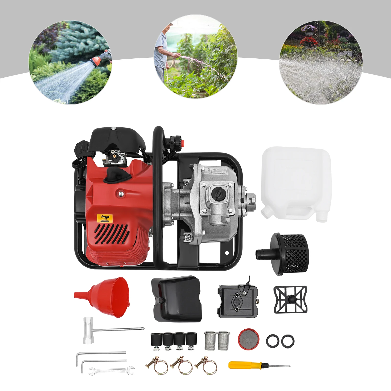 Gasoline Engine Water Pump Lift 98.43 2-stroke Engine Water Pump 43CC Water Transfer Pump with Filter
Gasoline Engine Water Pump Lift 98.43 2-stroke Engine Water Pump 43CC Water Transfer Pump with Filter