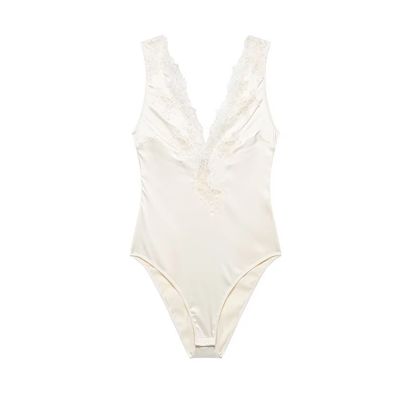 YENKYE New 2026 Women Sexy Sleeveless Lace Trim Satin Bodysuit Summer Tops
YENKYE New 2026 Women Sexy Sleeveless Lace Trim Satin Bodysuit Summer Tops