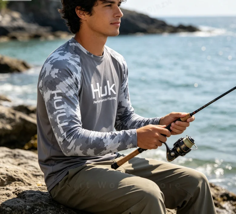 HUK Fishing Shirts Sun Protection Long Sleeve Performance Fishing Shirt Breathable Jersey Summer Outdoors UPF50 Fishing Clothing
HUK Fishing Shirts Sun Protection Long Sleeve Performance Fishing Shirt Breathable Jersey Summer Outdoors UPF50 Fishing Clothing