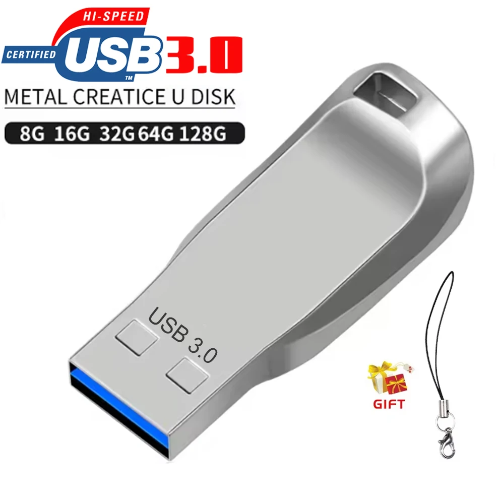 Металл высокой скорости Флэш-накопитель USB 3.0, 128 ГБ с брелком, серебряная память, 64 ГБ, флэш-накопитель, U-диск реальной емкости
Металл высокой скорости Флэш-накопитель USB 3.0, 128 ГБ с брелком, серебряная память, 64 ГБ, флэш-накопитель, U-диск реальной емкости
