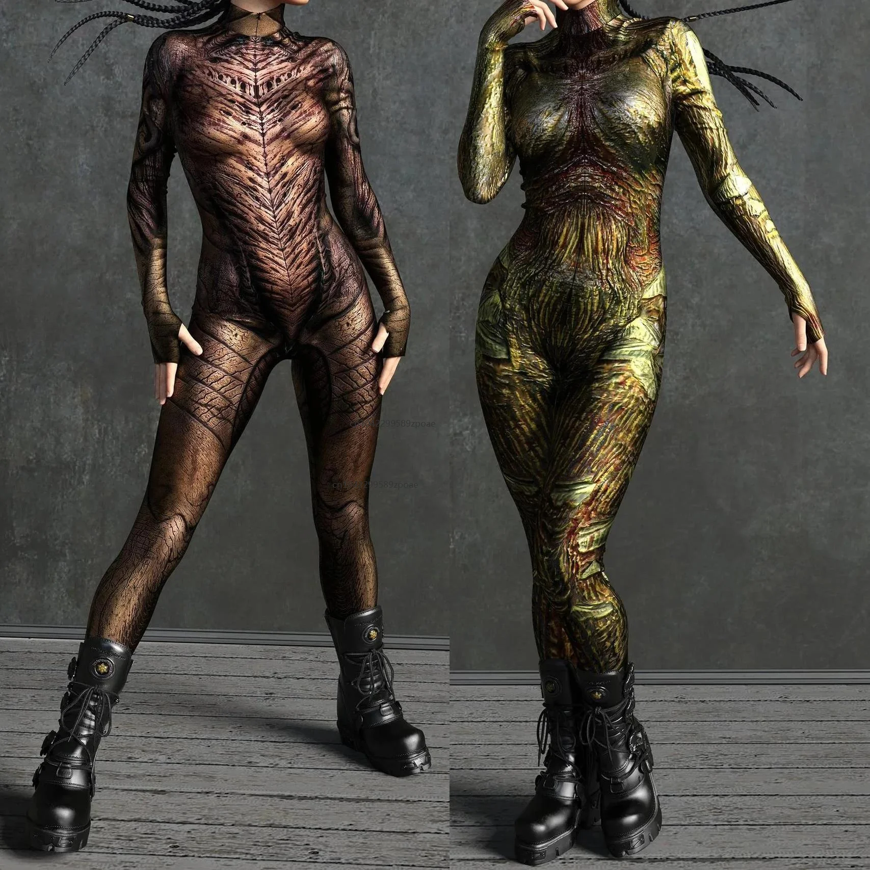 Halloween Horror Monster Skin Jumpsuit Cosplay Zentai Suit Costume Steampunk Party Shows Performance Women Men Bodysuit 2026
Halloween Horror Monster Skin Jumpsuit Cosplay Zentai Suit Costume Steampunk Party Shows Performance Women Men Bodysuit 2026