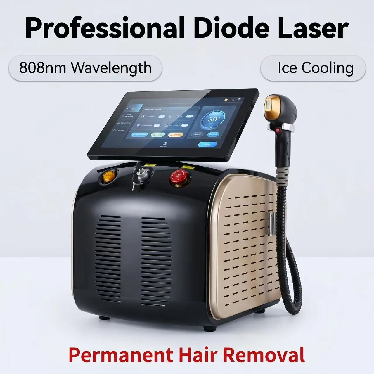 Professional 3 Wavelength 755/808/1064nm Freezing Point Laser Permanent Painless Hair Removal Machine Skin Rejuvenation
Professional 3 Wavelength 755/808/1064nm Freezing Point Laser Permanent Painless Hair Removal Machine Skin Rejuvenation
