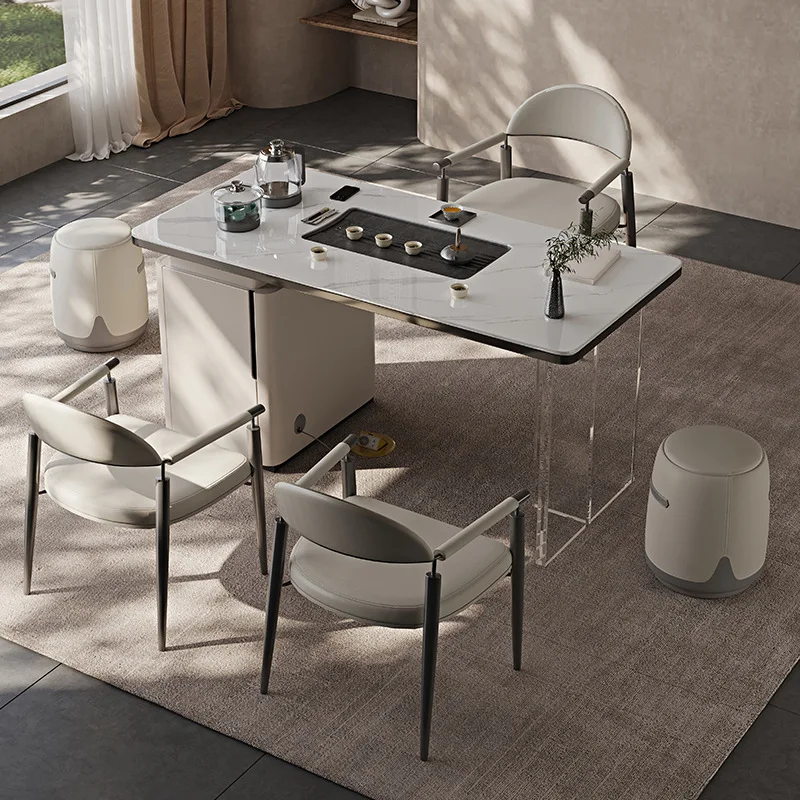 Balcony household living room rock slab tea table modern simple chair acrylic table kettle tea integrated
Balcony household living room rock slab tea table modern simple chair acrylic table kettle tea integrated
