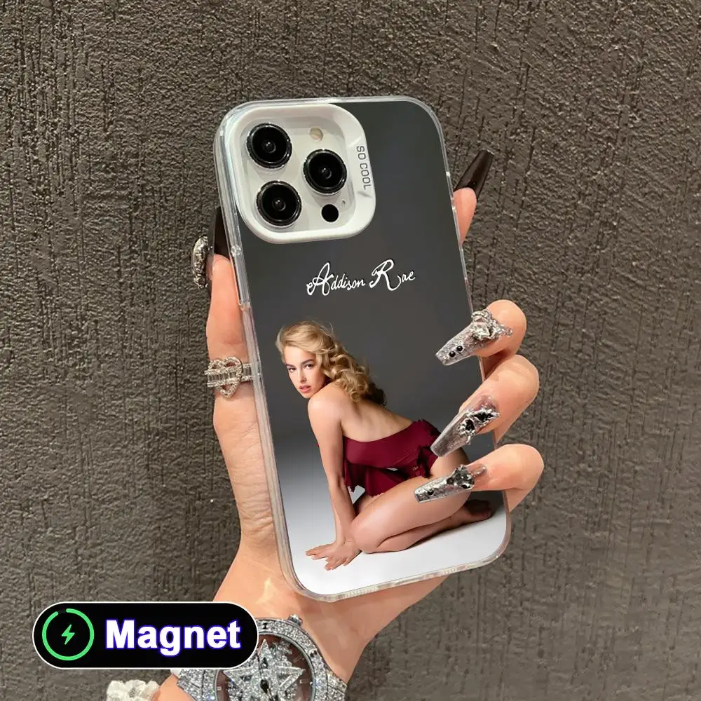 Addison Rae White Translucent MagSafe Mobile Phone Case for iPhone 17 16 15 14 13 12 11 X XR XS Air Pro Max Plus Cover
Addison Rae White Translucent MagSafe Mobile Phone Case for iPhone 17 16 15 14 13 12 11 X XR XS Air Pro Max Plus Cover