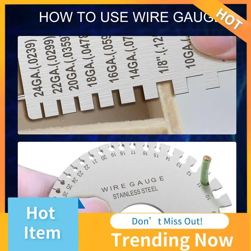 CMHI-Professional Wire Gauge Measuring Tool, Metal Gauge Thickness Tool, Thickness Gauge And Double Sided Round Plate Gauge
CMHI-Professional Wire Gauge Measuring Tool, Metal Gauge Thickness Tool, Thickness Gauge And Double Sided Round Plate Gauge