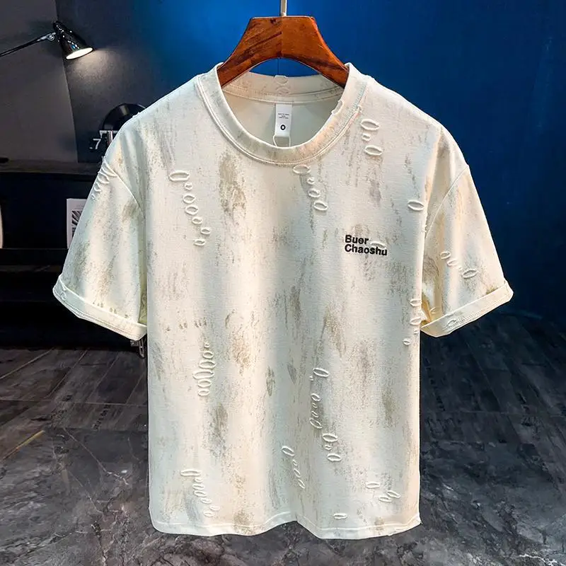 Men's short sleeved T-shirt 2025 summer new loose casual fashion design versatile retro nostalgic top
Men's short sleeved T-shirt 2025 summer new loose casual fashion design versatile retro nostalgic top