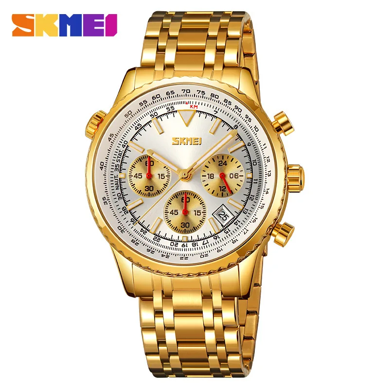 Skmei new Men's Watch stainless steel with waterproof fashion Men's Watch multi-function quartz watch
Skmei new Men's Watch stainless steel with waterproof fashion Men's Watch multi-function quartz watch