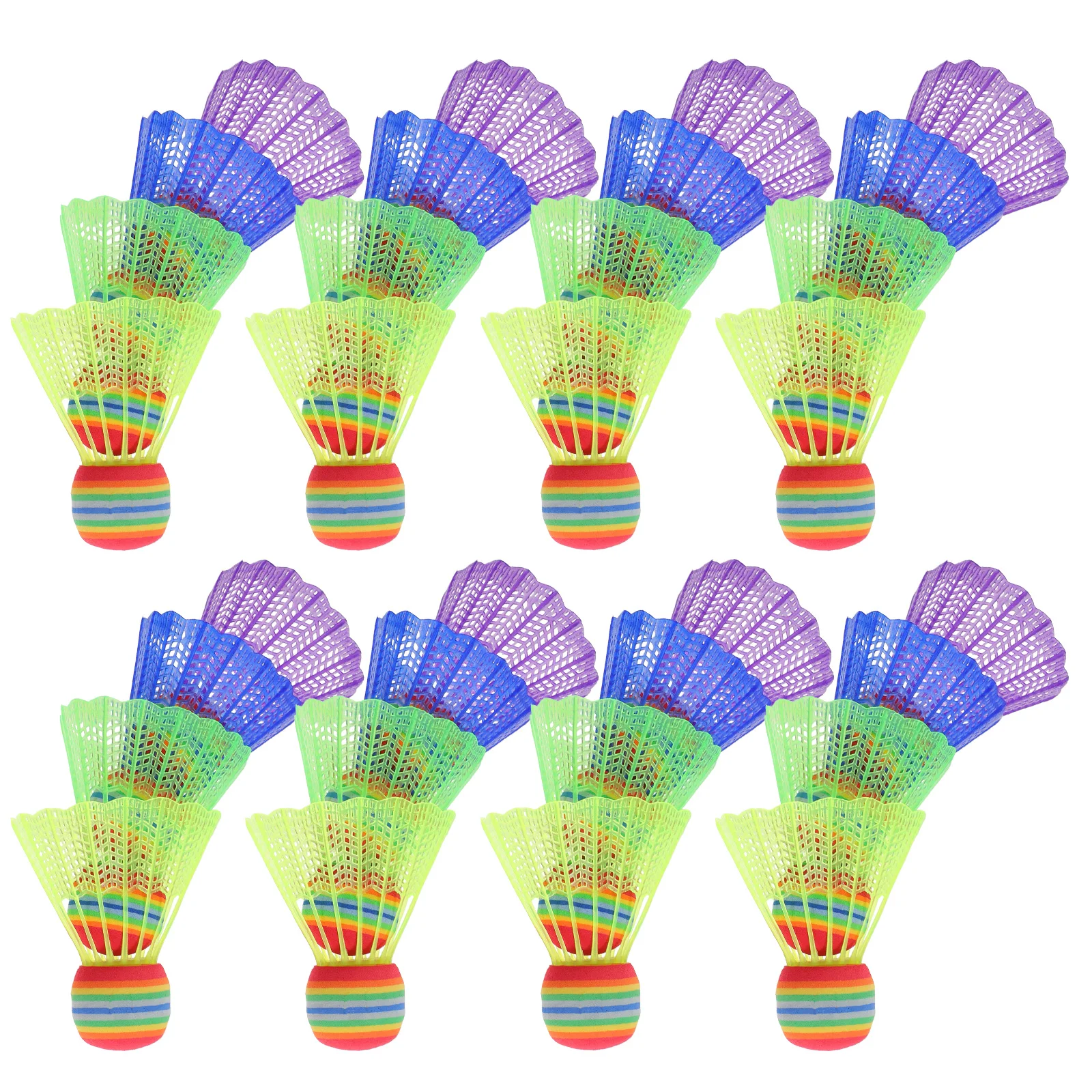 32 Pcs 's Colored Badminton Shuttlecock Indoor Shuttlecocks Multipurpose Foam Colourful Plastic
32 Pcs 's Colored Badminton Shuttlecock Indoor Shuttlecocks Multipurpose Foam Colourful Plastic