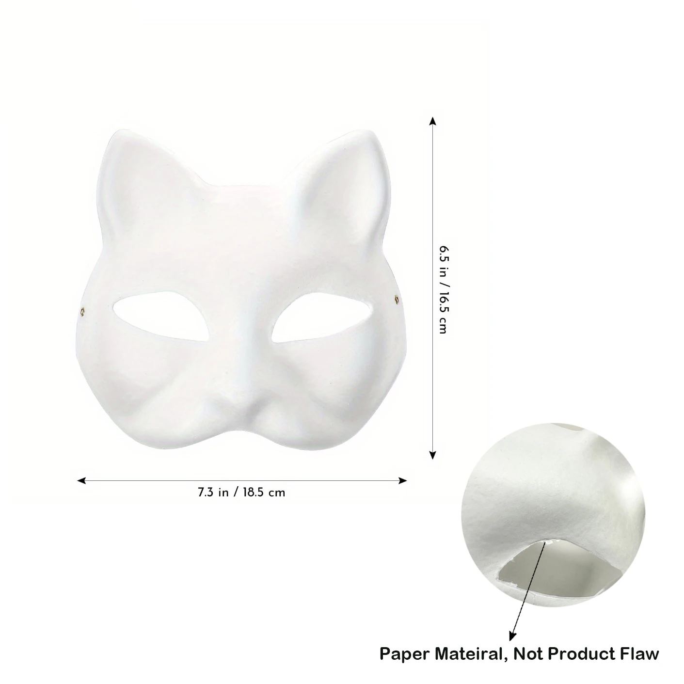 10/20/50pcs Cat Masks, Blank Hand Painted Therian Masks on White Paper DIY Animal Mask Half Masks for Fancy Dress Party
10/20/50pcs Cat Masks, Blank Hand Painted Therian Masks on White Paper DIY Animal Mask Half Masks for Fancy Dress Party
