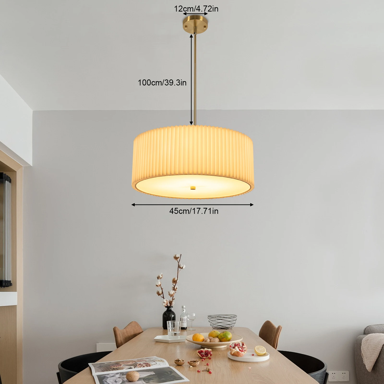 Hanging Lamp Plug in Pendant Light 11-48.5in Adjustable Height 4*E26 Light Source for Bedroom Kitchen Living Room
Hanging Lamp Plug in Pendant Light 11-48.5in Adjustable Height 4*E26 Light Source for Bedroom Kitchen Living Room