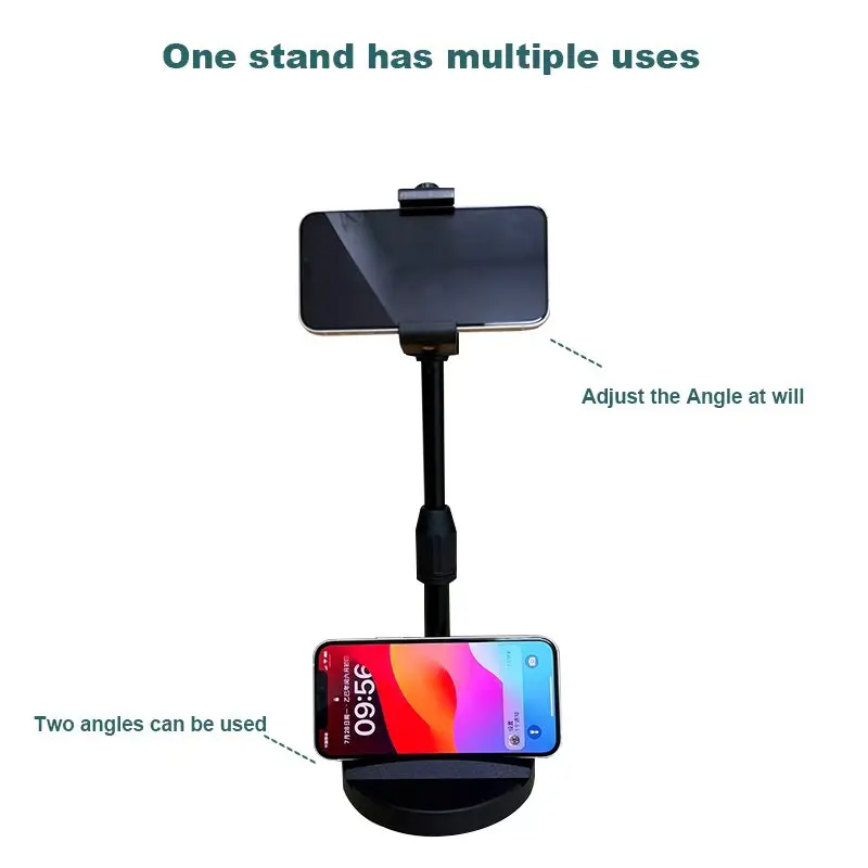 Desktop retractable mobile phone stand, adjustable angle and height adjustable live streaming stand
Desktop retractable mobile phone stand, adjustable angle and height adjustable live streaming stand